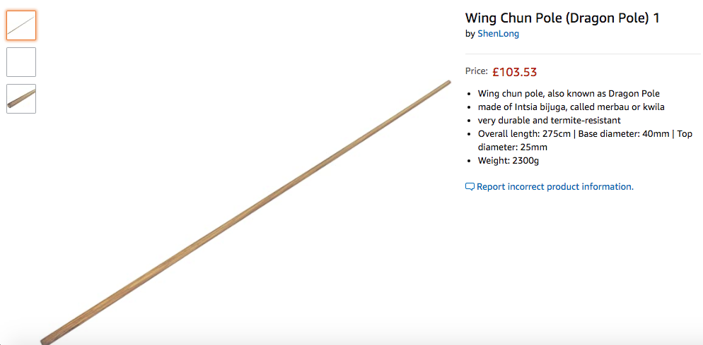wing chun training equipment